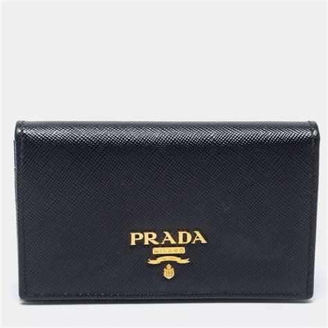 prada small card holder|prada card holder women.